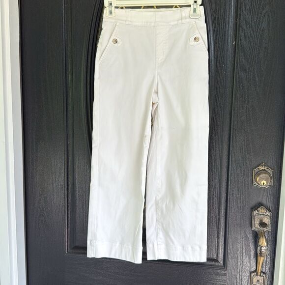 Spanx Super smooth Stretch Twill Cropped Wide Leg Pant - XS - Picture 7 of 13
